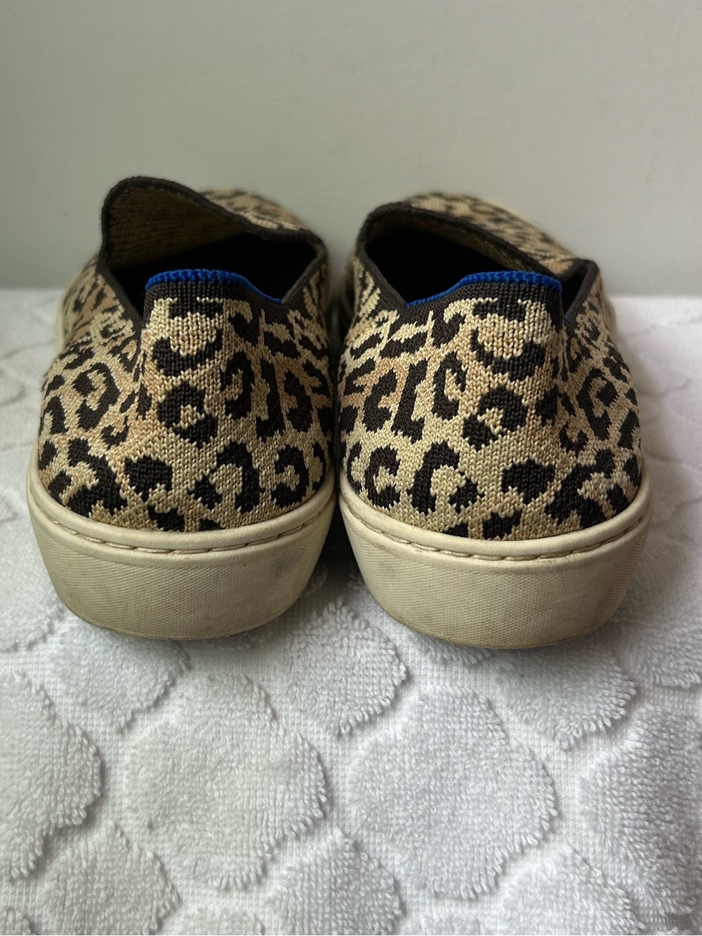Rothy's The Sneaker Camo Cat leopard cheetah animal print Size 8 Slip on loafer - Picture 3 of 6